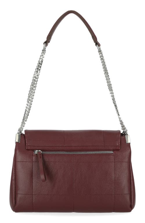 Tahari Sammy Flap Shoulder Bag In Cabernet