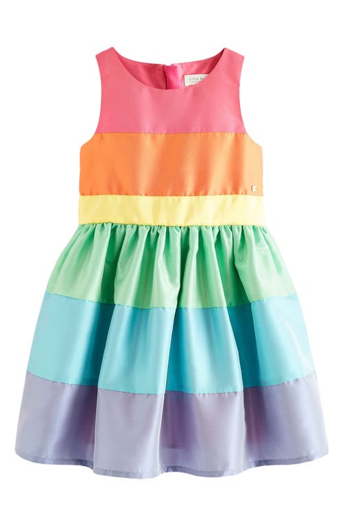 Shop Little Bird Kids' Rainbow Pastel Party Dress In Pink Multi