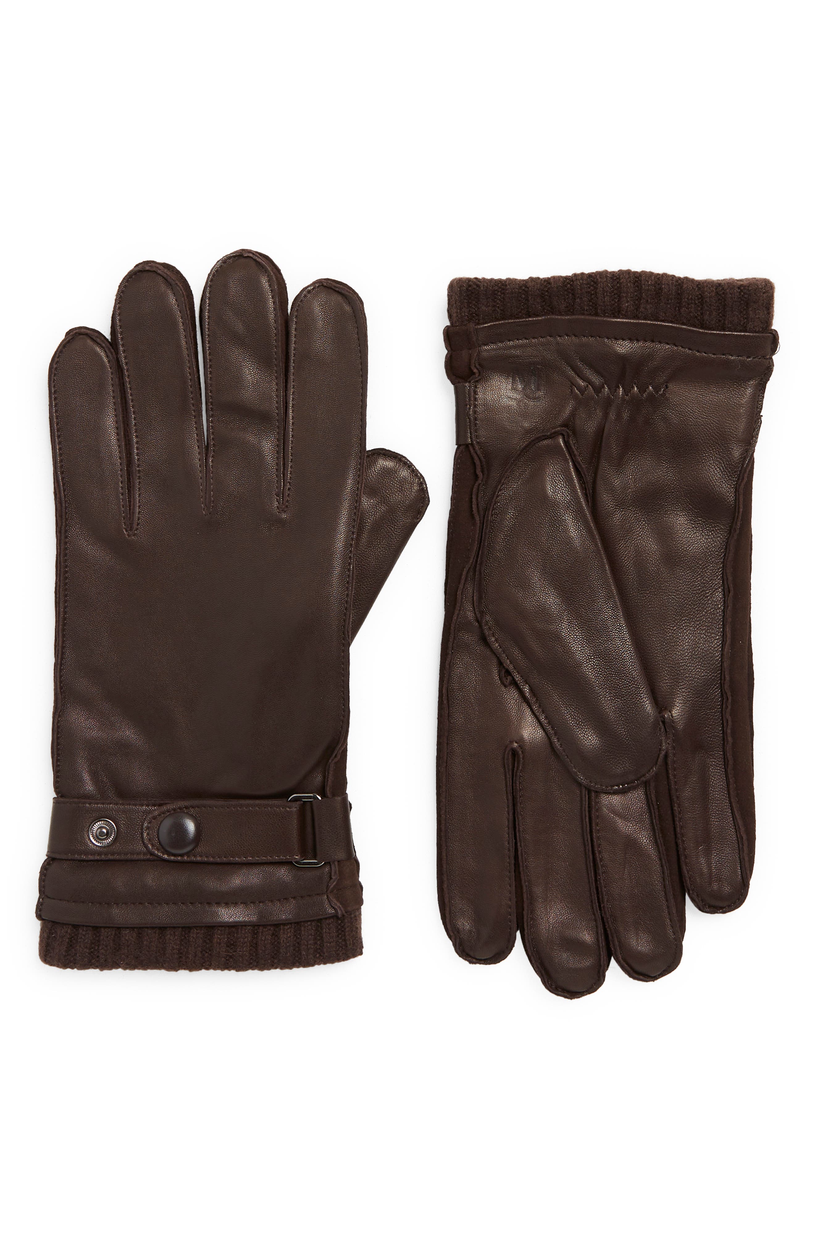 men's designer gloves and scarf set