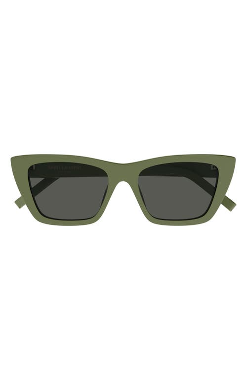 53mm Square Sunglasses in Green