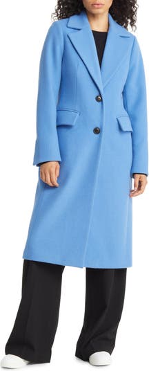 Obsessed with this bright coral red Michael Kors trench coat
