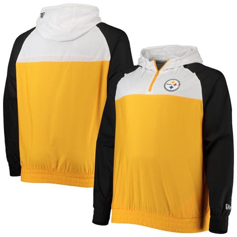 Pittsburgh Steelers Dunbrooke Big & Tall Alpha Full-Zip Hoodie Jacket -  Black/Gray