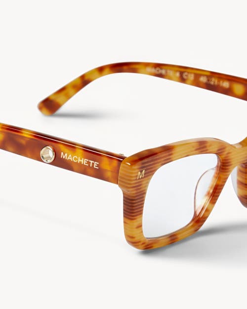 Machete Ruby Optical Blue Light Frames In Light Tortoise Stripe