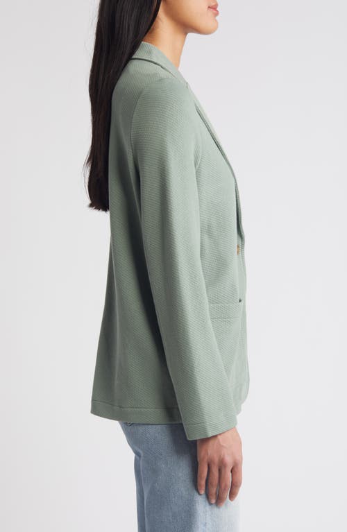 Shop Caslonr Caslon(r) Relaxed Knit Blazer In Green Dune