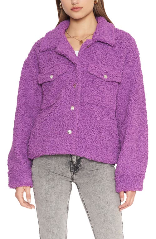 4SI3NNA Marco Faux Shearling Jacket in Purple