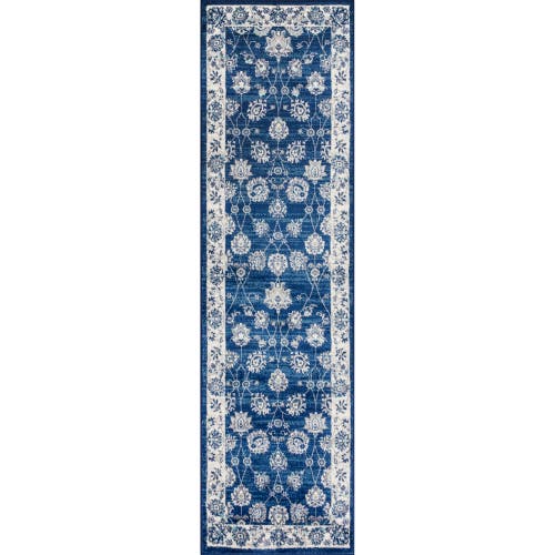 Jonathan Y Modern Persian Vintage Moroccan Traditional Area Rug In Navy/light Gray