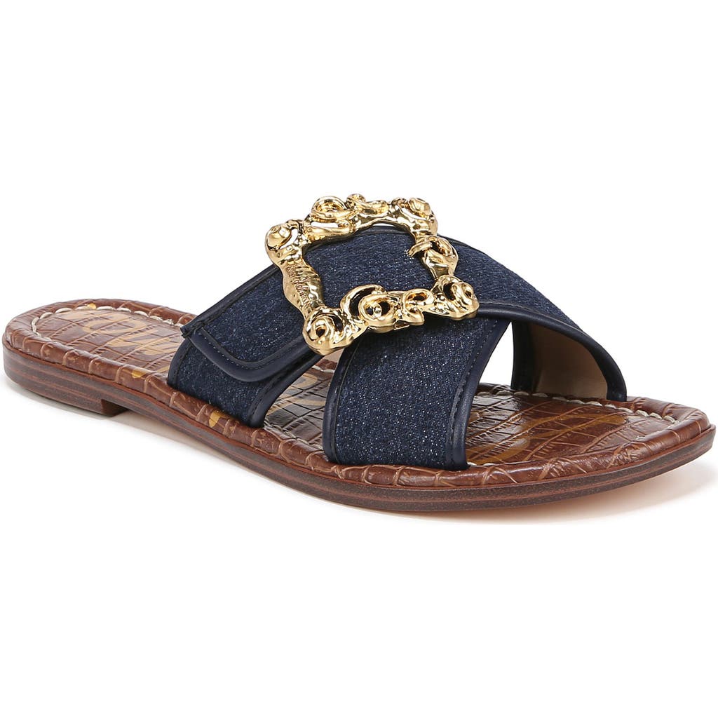 Sam Edelman Gracyn Slide Sandal Hudson Navy In Hudson Blue