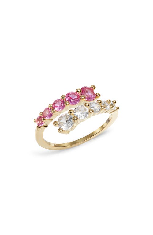 Adina's Jewels Cubic Zircona Graduated Ring in Sapphire Pink