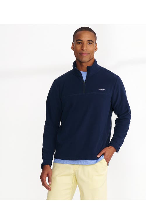 Shop Lands' End Anyweather Fleece Quarter Zip Pullover In Radiant Navy