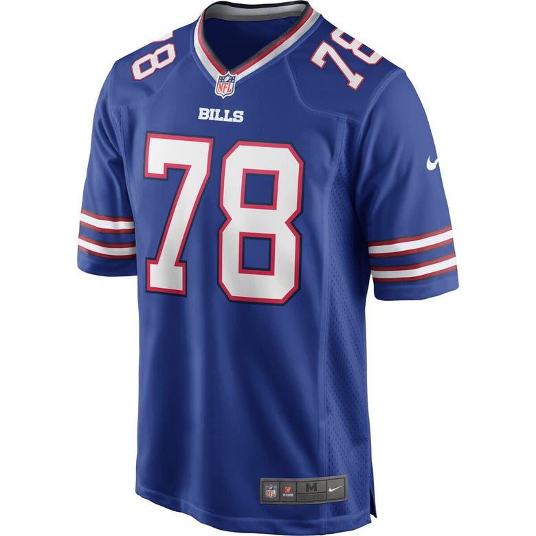 NIKE NIKE BRUCE SMITH ROYAL BUFFALO BILLS GAME RETIRED PLAYER JERSEY