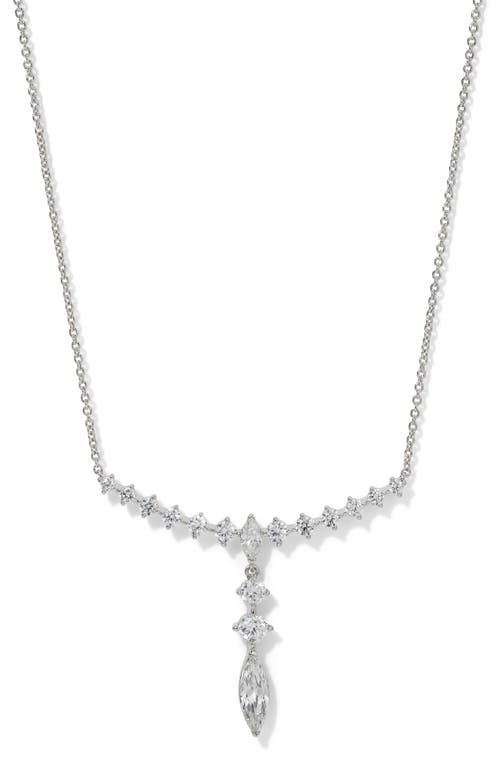 NADRI NADRI CASSI CUBIC ZIRCONIA FRONTAL NECKLACE