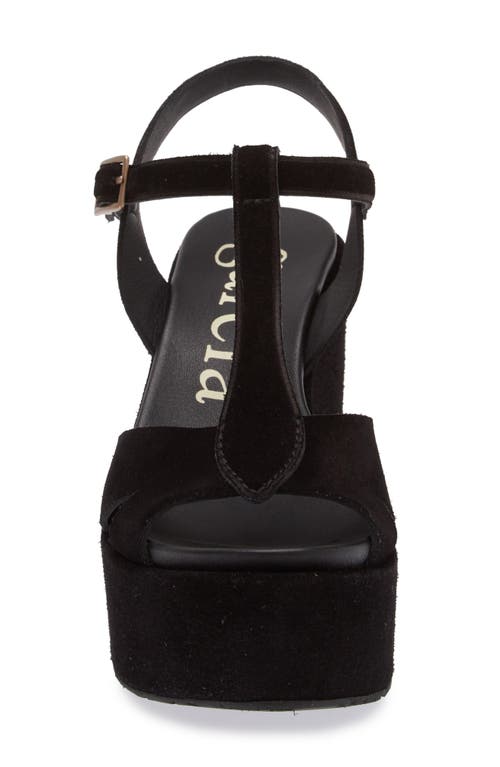 Shop Pedro Garcia Domiel Ankle Strap Platform Sandal In Black Castoro