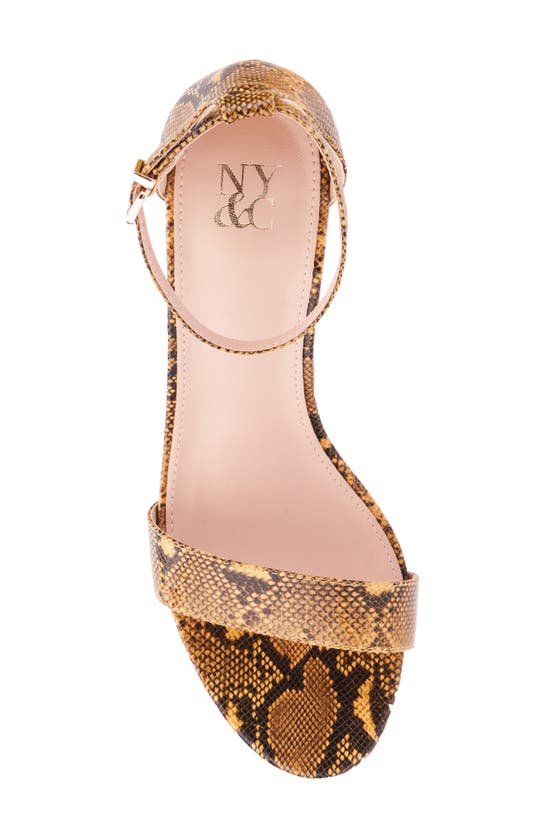 Shop New York And Company Sharona Wedge Sandal In Yellow