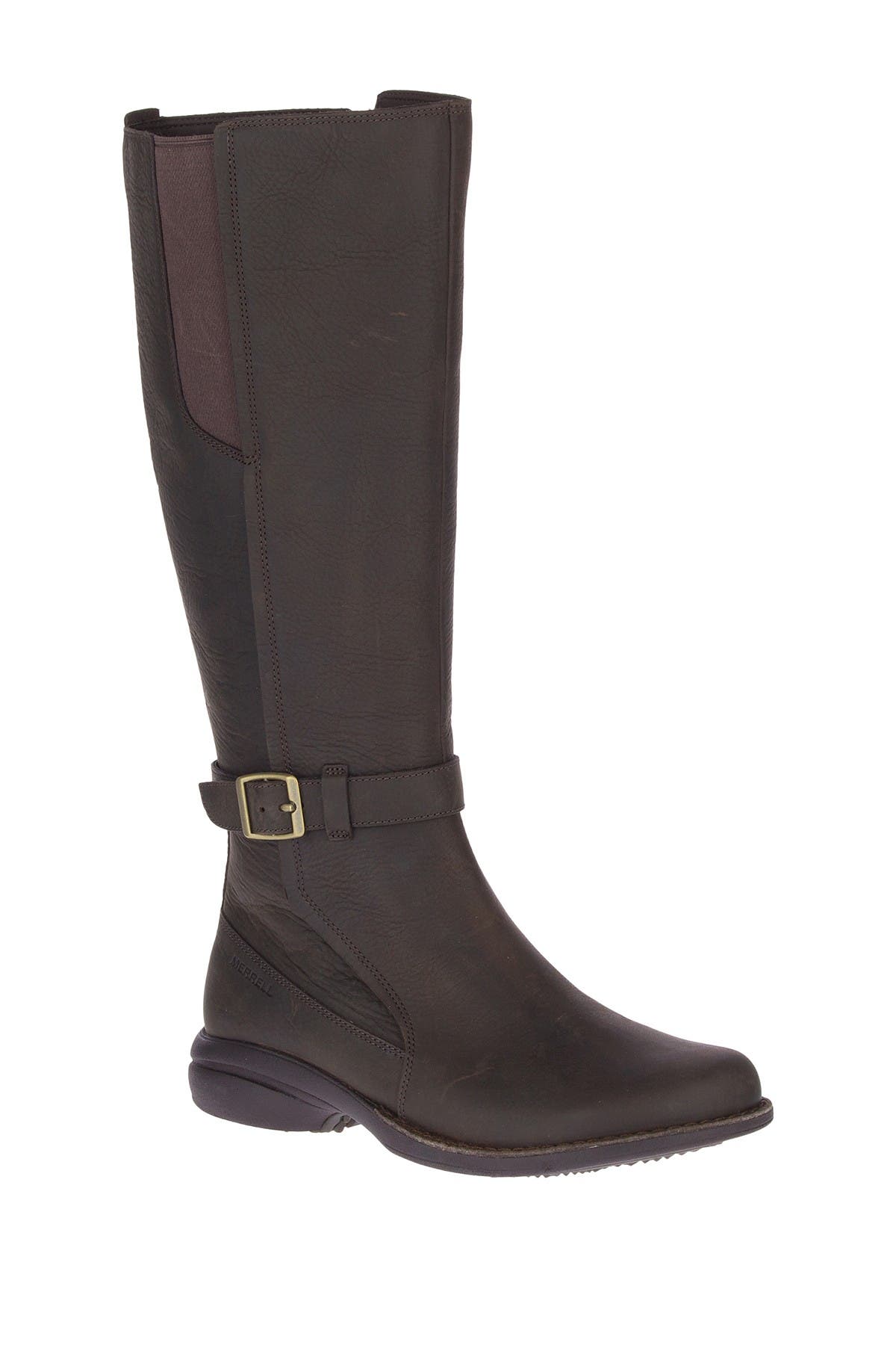 merrell tall black boots