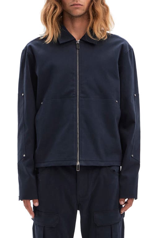 Vayder Ornello Cotton Utility Jacket In Navy