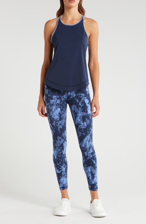 Shop Sweaty Betty Power 7/8 Workout Pocket Leggings In Blue Terrain Camo Print