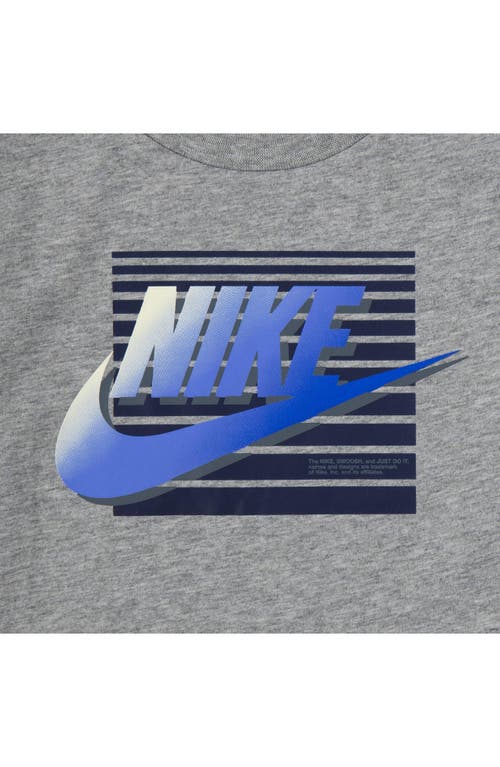 Nike Kids' Futura Block Short Sleeve Shirt & Joggers Set In Midnight Navy