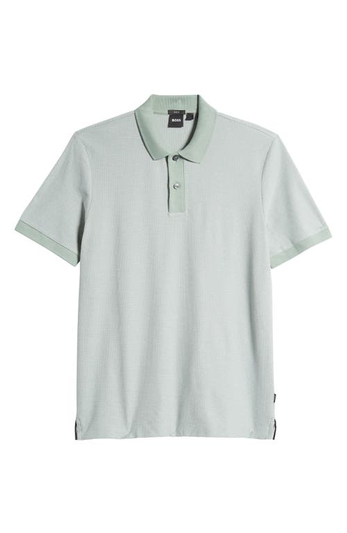 Shop Hugo Boss Boss Phillipson Slim Fit Cotton Polo In Open Green