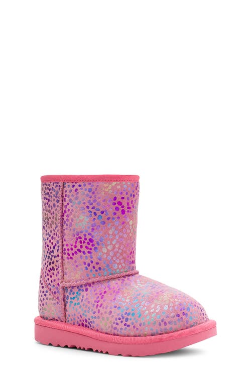 UGG(R) Classic Short II Water Resistant Genuine Shearling Boot in Pink Rose Sparkle Suede