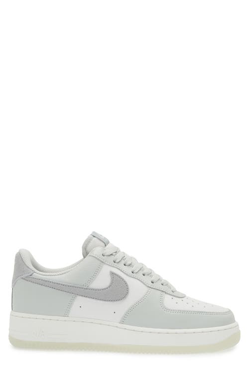 Nike White & Gray Air Force 1 '07 Lv8 Sneakers In Silver/light Pumice/white
