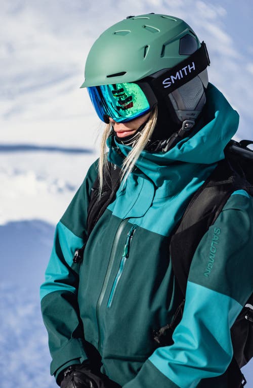 Shop Smith 4d Mag™ 154mm Snow Goggles In Black/green Mirror