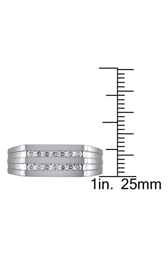 Shop Delmar Diamond Double Ring In White