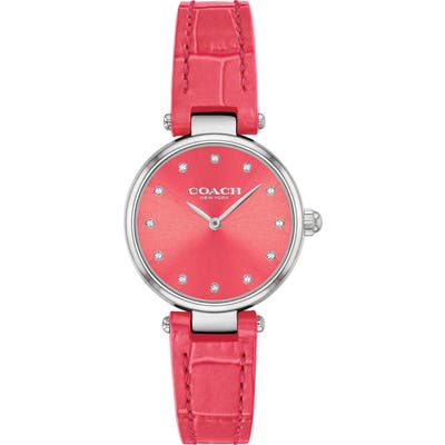 Coach Park Leather Strap Watch, 2m