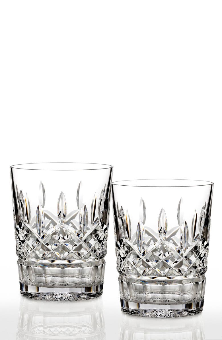 Waterford Lismore Lead Crystal Double Old Fashioned Glasses Set Of 2 Nordstrom 7948