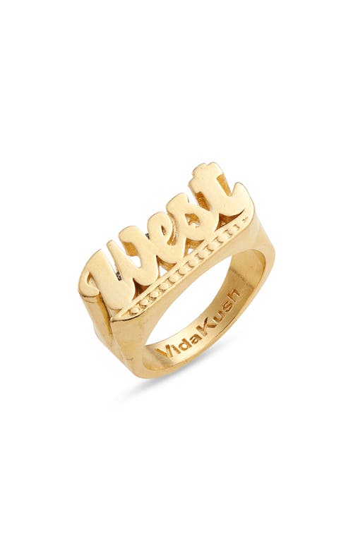 West Ring in Gold