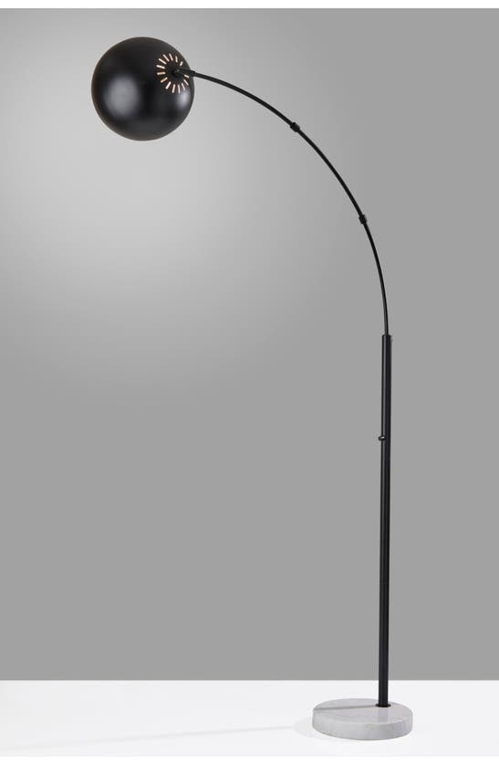 Shop Adesso Lighting Astoria Arc Floor Lamp In Black