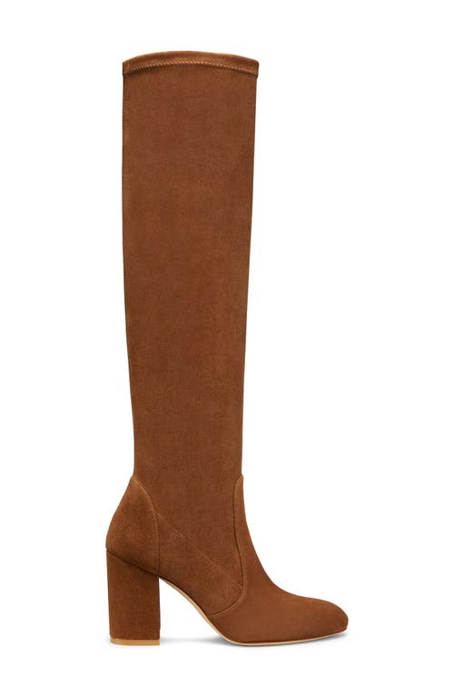 Shop Stuart Weitzman Yuliana Knee High Slouch Boot In Coffee