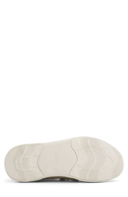Shop Aldo Motionx Lace-up Knit Sneaker In White/bone