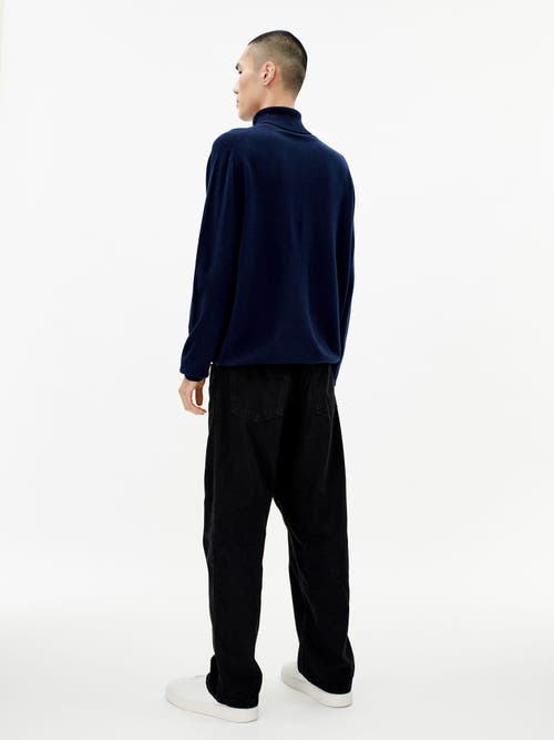 Shop Gobi Cashmere Turtle Neck In Navy