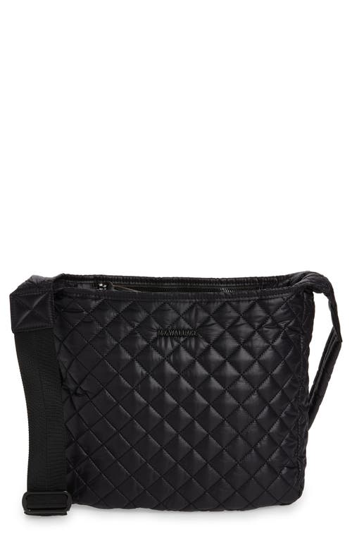 MZ Wallace Parker Quilted Nylon Crossbody Bag in Black/black at Nordstrom