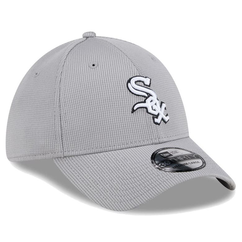 Shop New Era Gray Chicago White Sox Active Pivot 39thirty Flex Hat