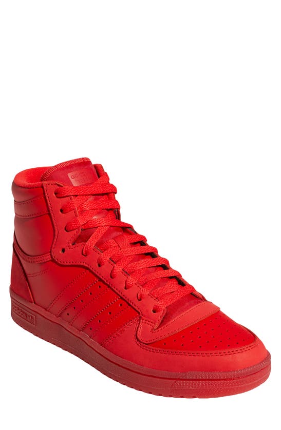 Adidas Originals Top Ten Rb High Top Sneaker In Vivid Red/ Vivid Red
