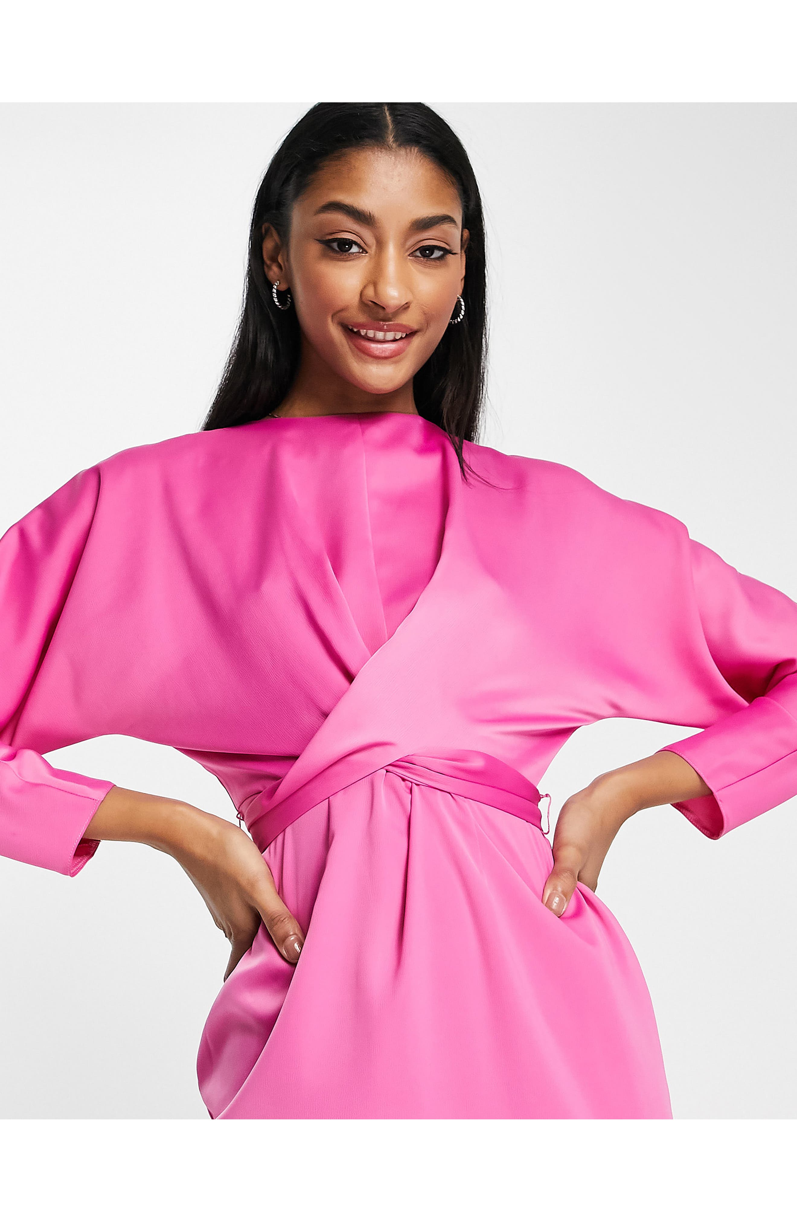 ASOS DESIGN Batwing Sleeve Maxi Dress 