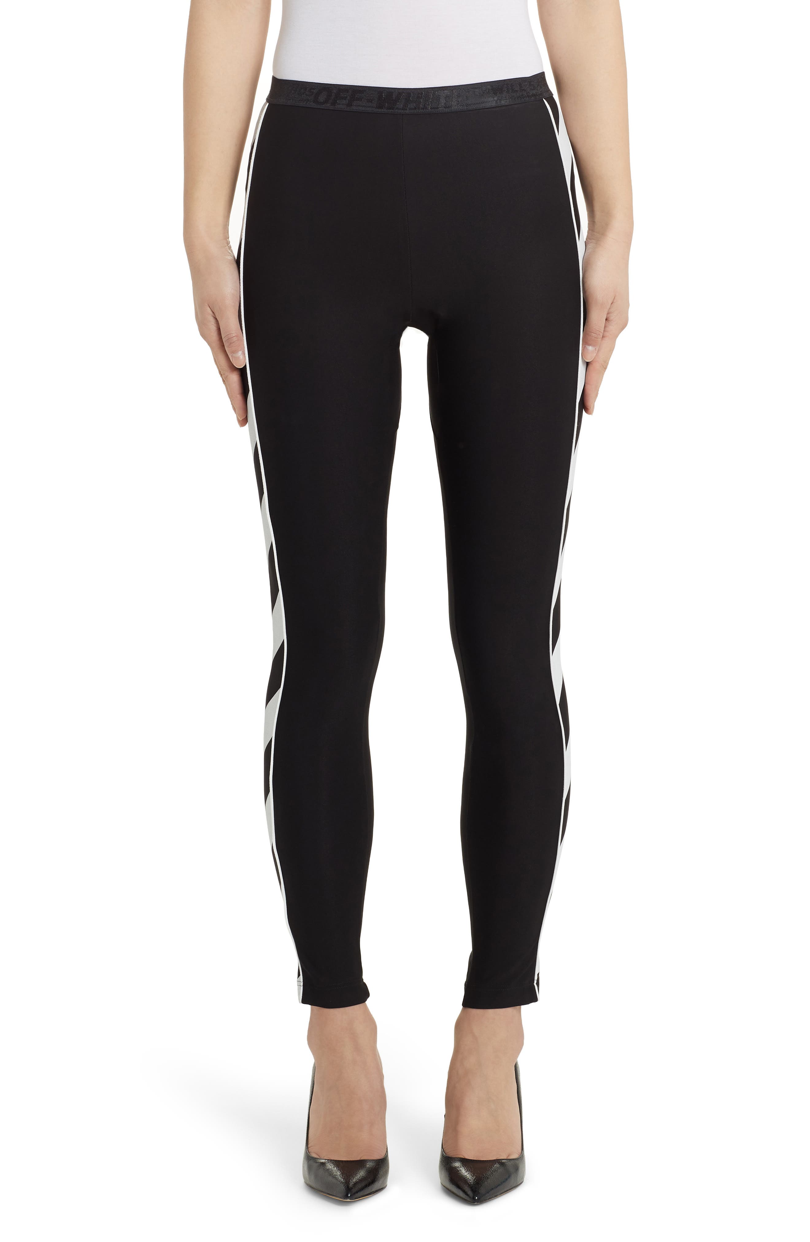 OffWhite Diagonal Stripe Athletic Leggings Nordstrom