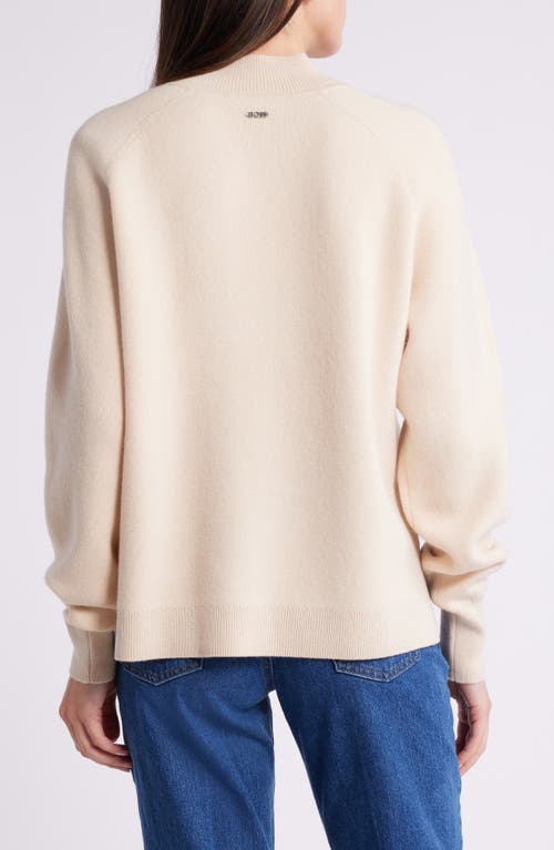 HUGO BOSS BOSS FARIOLA WOOL & CASHMERE SCULPTED MOCK NECK SWEATER 