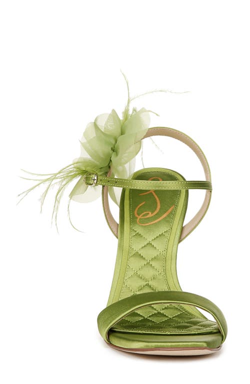 Sam Edelman Leana Ankle Strap Sandal In Tropic Green