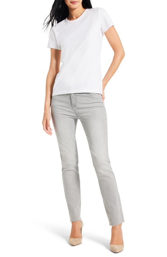 Nic + Zoe Women's Cotton-blend Crewneck T-shirt In Paper White