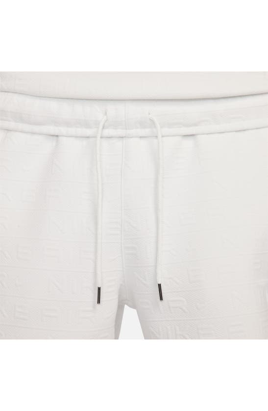 Shop Nike Sportswear Air Knit Shorts In Summit White/ Summit White