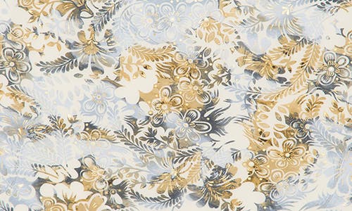 La Fiorentina Garden Print Pareo In Beige