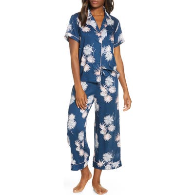 Nordstrom Lingerie Sweet Dreams Crop Pajamas, Blue