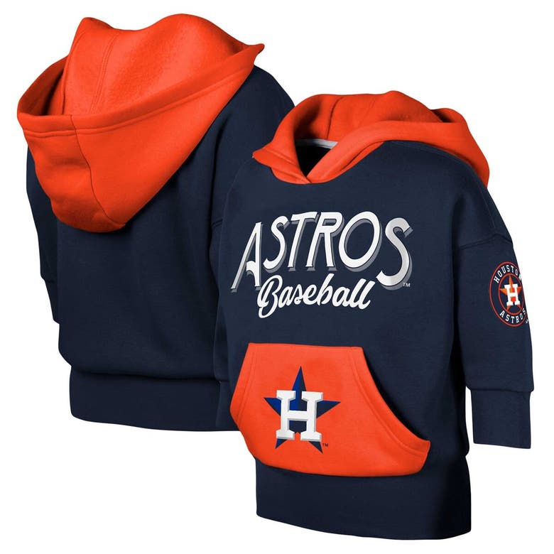 Shop Outerstuff Youth Navy Houston Astros Team Practice 3/4-sleeve Pullover Hoodie