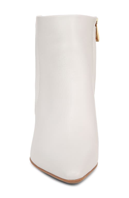 Naturalizer Deesha Pointed Toe Bootie In Warm White