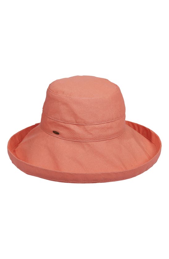 Shop Scala Cloth Upf 50+ Hat In Graefruit
