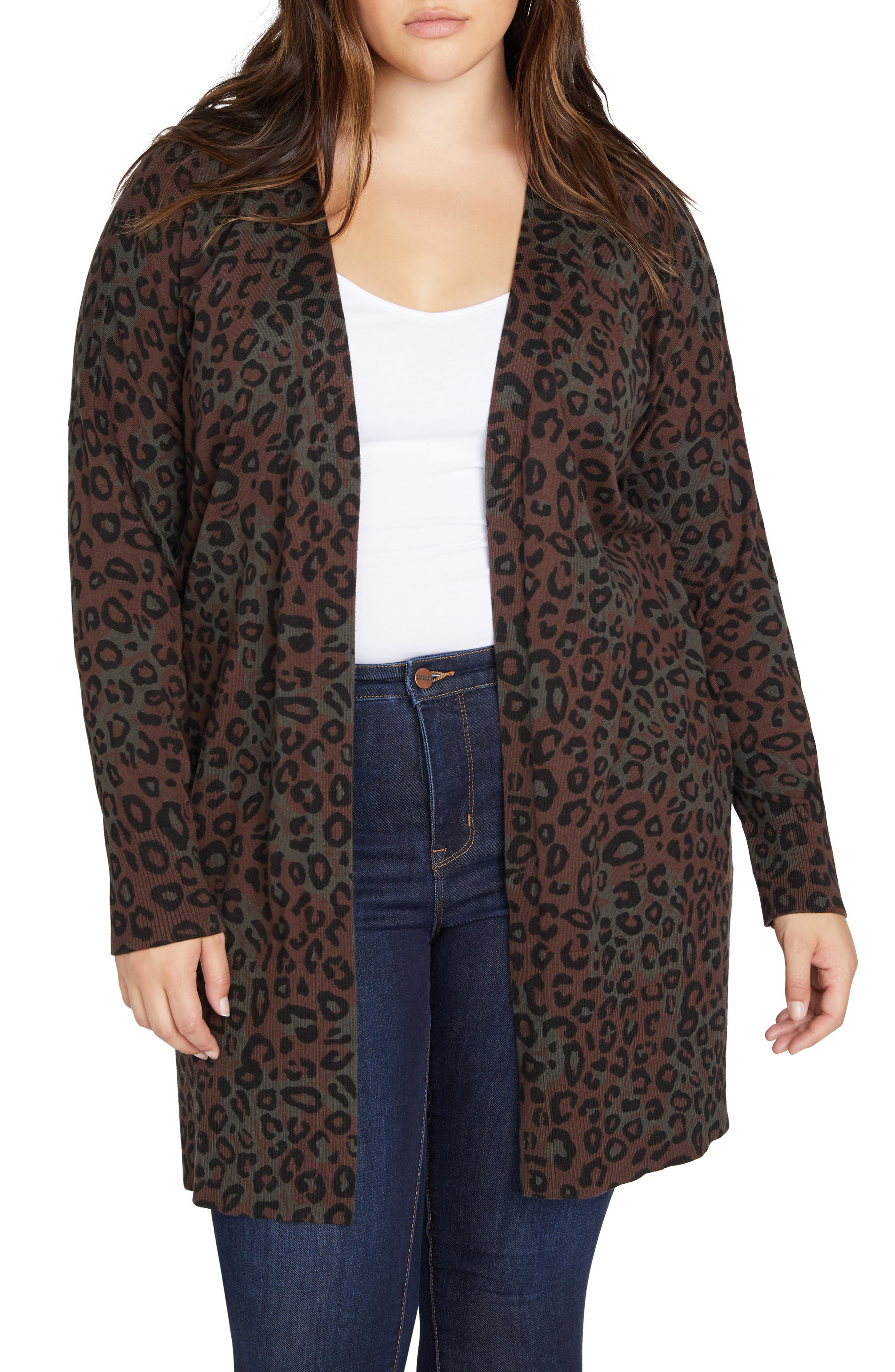 leopard print sweater plus size