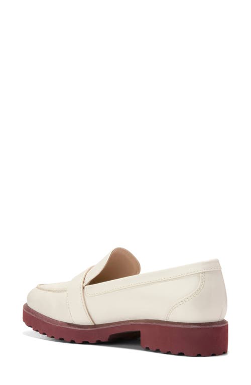 Shop Cole Haan Giana Buckle Loafer In Ivory Leather