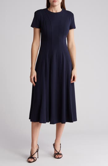 Calvin Klein Short Sleeve A-Line Dress | Nordstromrack